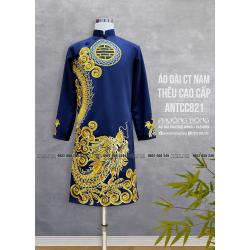 Áo Dài Cách Tân Nam Thêu Cao Cấp ANTCC821